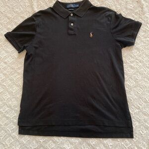 Polo by Ralph Lauren Black Classic Polo Shirt Sz Large